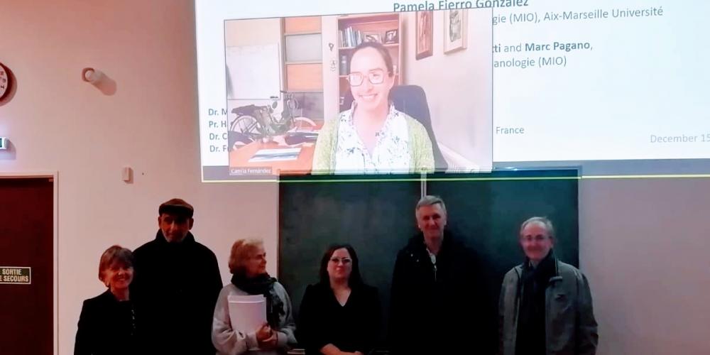 Félicitations à Pamela Fierro Gonzales (EMBIO) qui a soutenu  sa thèse le vendredi 15 Décembre 2023