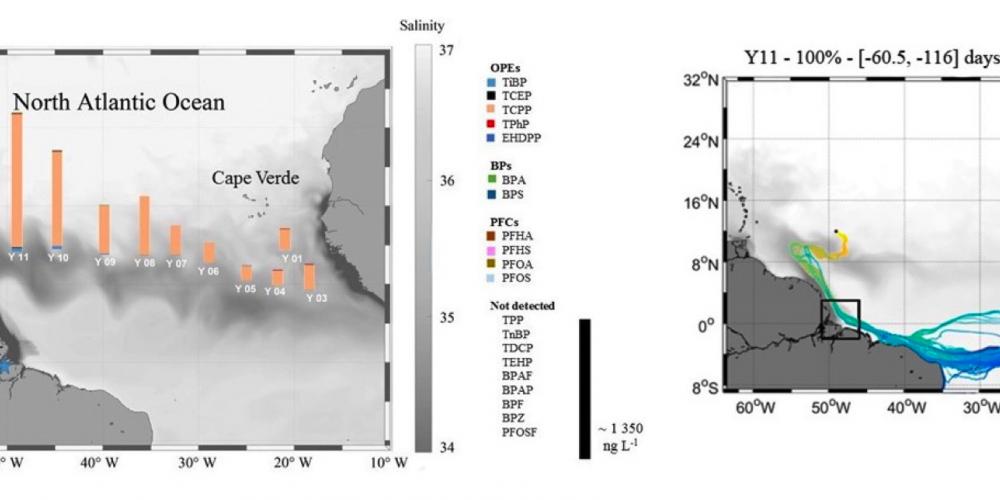 The Amazon River, a major source of organic contaminants in the tropical North Atlanticl