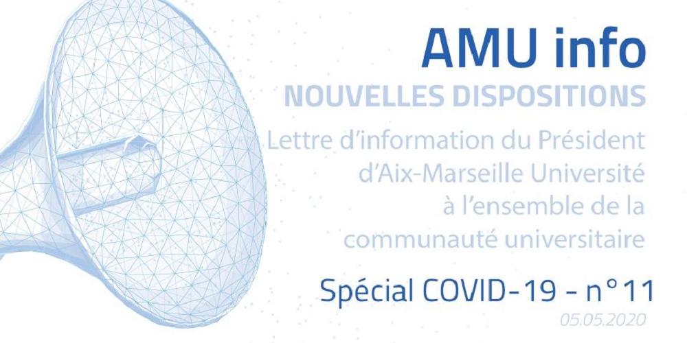 AMU Info COVID-19 n°11 - spécial Reprise d'activité