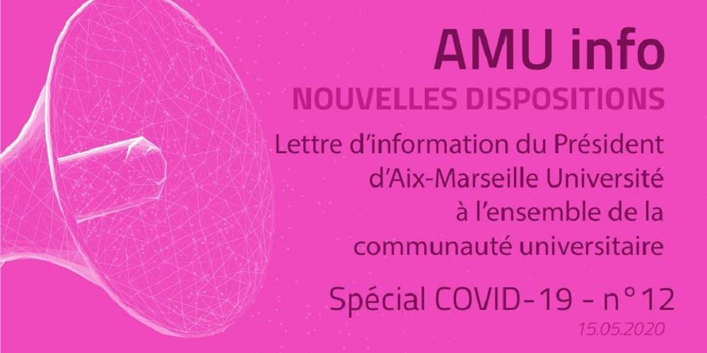 AMU Info - COVID19 - n°12 - Reprise phase 2