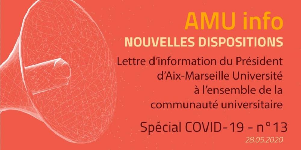 AMU Info - spécial COVID19 - N°13