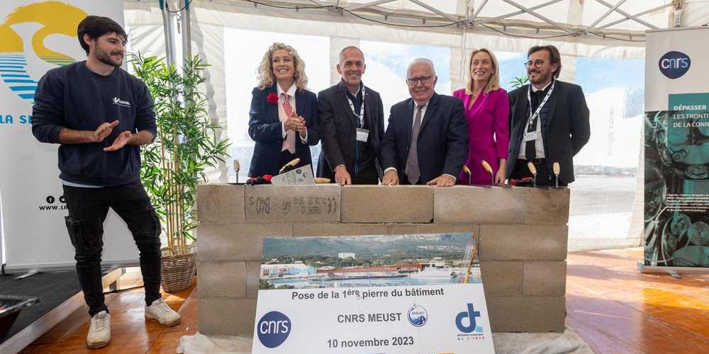 CNRS-MEUST building: 1st stone laid