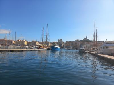 The Antedon II moored at the Quai d'Honneur!